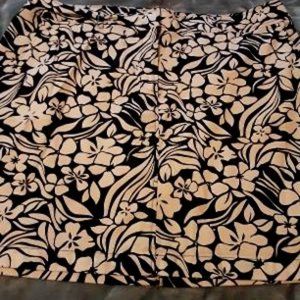 Black & White Flower Skirt